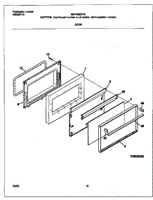 06 - Door parts for Frigidaire Range MEF352SFWB from AppliancePartsPros.com