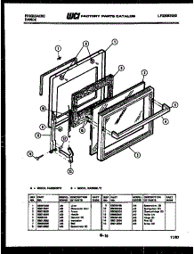 03 - Door Parts parts for Frigidaire Range RA30BEL0 from AppliancePartsPros.com