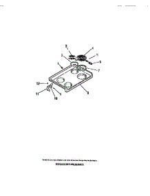 05 - Cook Top, Surface Units, Drip Pans parts for Frigidaire Range RA30CW0 from AppliancePartsPros.com