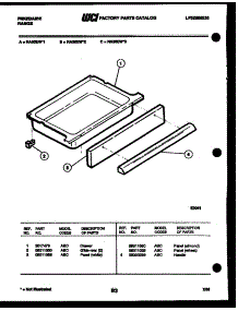 07 - Drawer Parts parts for Frigidaire Range RA30EL2 from AppliancePartsPros.com