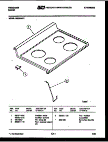 03 - Cooktop Parts parts for Frigidaire Range RE32BNW1 from AppliancePartsPros.com