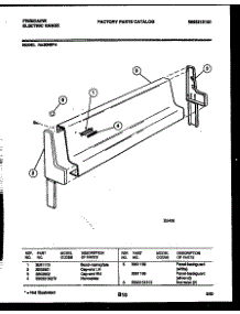 03 - Backguard parts for Frigidaire Range RA30NL4 from AppliancePartsPros.com