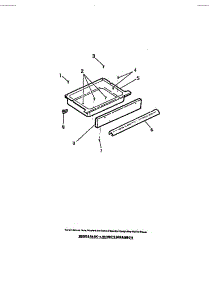 09 - Storage Drawer parts for Frigidaire Range RA30CW0 from AppliancePartsPros.com