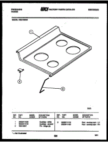 03 - Cooktop Parts parts for Frigidaire Range RE37BNW1 from AppliancePartsPros.com