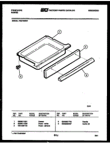07 - Drawer Parts parts for Frigidaire Range RE37BNW1 from AppliancePartsPros.com