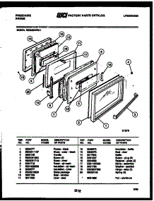 06 - Door Parts parts for Frigidaire Range REG38BNL1 from AppliancePartsPros.com