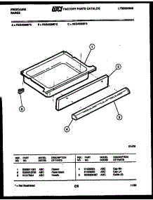 06 - Drawer Parts parts for Frigidaire Range REG433MDW4 from AppliancePartsPros.com