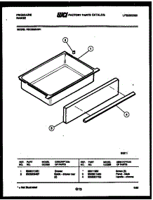 07 - Drawer Parts parts for Frigidaire Range REG38BNL1 from AppliancePartsPros.com