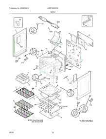 07 - Body parts for Frigidaire Range LGGF3032KMA from AppliancePartsPros.com