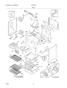 07 - Body parts for Frigidaire Range LGGF3033KBA from AppliancePartsPros.com