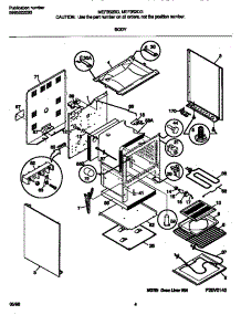 03 - Body parts for Frigidaire Range MEF352BGDC from AppliancePartsPros.com