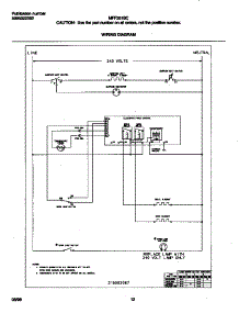 06 - Wiring Diagram parts for Frigidaire Range MFF351BCWE from AppliancePartsPros.com