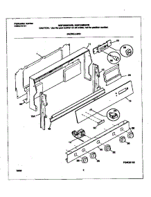 02 - Backguard parts for Frigidaire Range MGF336BGDB from AppliancePartsPros.com
