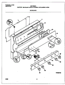 02 - Backguard parts for Frigidaire Range MGF326WGTA from AppliancePartsPros.com