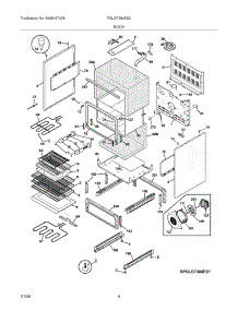 05 - Body parts for Frigidaire Range PGLEF384ES2 from AppliancePartsPros.com