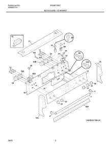 03 - Backguard parts for Frigidaire Range PGLEF385CQ2 from AppliancePartsPros.com