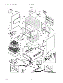 05 - Body parts for Frigidaire Range PGLEF385ES3 from AppliancePartsPros.com