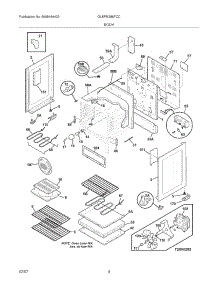05 - Body parts for Frigidaire Range GLEFM386FCC from AppliancePartsPros.com