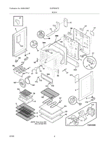 05 - Body parts for Frigidaire Range GLEFM397DBB from AppliancePartsPros.com