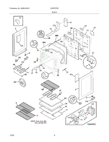05 - Body parts for Frigidaire Range GLEFS79DCC from AppliancePartsPros.com
