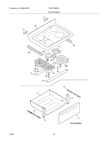 07 - Top / Drawer parts for Frigidaire Range PGLEF388ES4 from AppliancePartsPros.com
