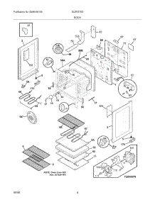 05 - Body parts for Frigidaire Range GLEFS79DBJ from AppliancePartsPros.com
