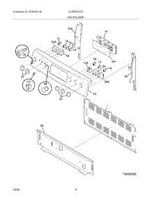 03 - Backguard parts for Frigidaire Range GLEFS79DCD from AppliancePartsPros.com