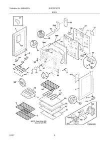 05 - Body parts for Frigidaire Range GLEFZ379FCD from AppliancePartsPros.com