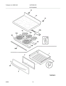 07 - Top / Drawer parts for Frigidaire Range GLEFZ389HCB from AppliancePartsPros.com