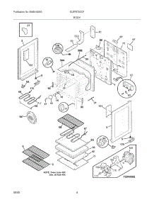 05 - Body parts for Frigidaire Range GLEFS79DCF from AppliancePartsPros.com