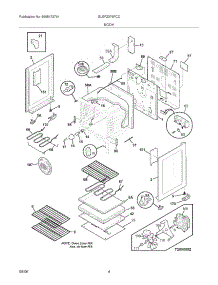 05 - Body parts for Frigidaire Range GLEFZ379FCC from AppliancePartsPros.com