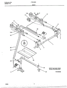 Burner parts for Frigidaire Range KTM-2803 from AppliancePartsPros.com
