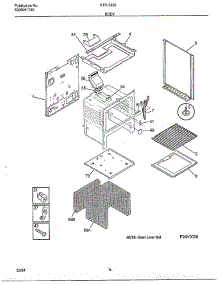Body parts for Frigidaire Range KTM-2803 from AppliancePartsPros.com