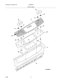 03 - Backguard parts for Frigidaire Range LGS389FEA from AppliancePartsPros.com