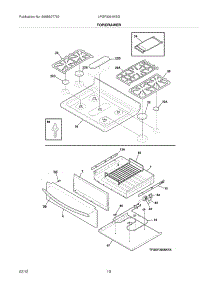 09 - Top / Drawer parts for Frigidaire Range LPGF3091KSG from AppliancePartsPros.com