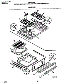 06 - Top / Drawer parts for Frigidaire Range MGF326WGSD from AppliancePartsPros.com