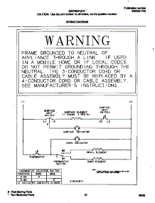 08 - Wiring Diagram parts for Frigidaire Range MEF304PGDB from AppliancePartsPros.com