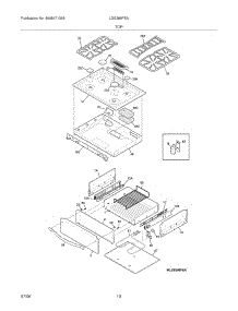 09 - Top / Drawer parts for Frigidaire Range LGS389FEA from AppliancePartsPros.com