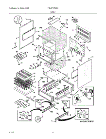 05 - Body parts for Frigidaire Range PGLEF375ES2 from AppliancePartsPros.com
