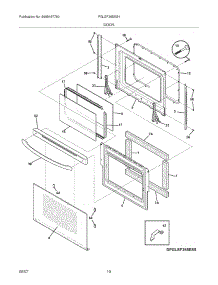 09 - Door parts for Frigidaire Range PGLEF365ES4 from AppliancePartsPros.com