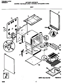 03 - Body parts for Frigidaire Range MEF304PGWD from AppliancePartsPros.com