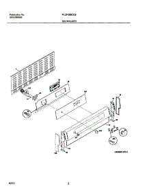 03 - Backguard parts for Frigidaire Range PLCF489CCB from AppliancePartsPros.com