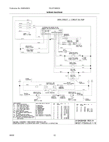 12 - Wiring Diagram parts for Frigidaire Range PGLEF385EC8 from AppliancePartsPros.com