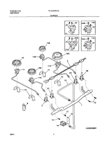 05 - Burner parts for Frigidaire Range PLCS389DCA from AppliancePartsPros.com