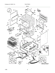 05 - Body parts for Frigidaire Range PGLEF375ES1 from AppliancePartsPros.com