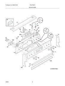 03 - Backguard parts for Frigidaire Range PGLEF387CS5 from AppliancePartsPros.com