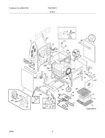 05 - Body parts for Frigidaire Range PGLEF387CS5 from AppliancePartsPros.com