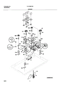 05 - Burner parts for Frigidaire Range PLCF489CCB from AppliancePartsPros.com