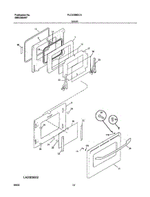 11 - Door parts for Frigidaire Range PLCS389DCA from AppliancePartsPros.com