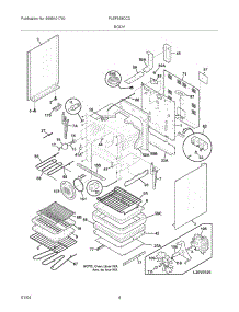 05 - Body parts for Frigidaire Range PLEF398CCD from AppliancePartsPros.com